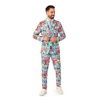 Men's OppoSuits Slim-Fit Novelty Suit & Tie Set