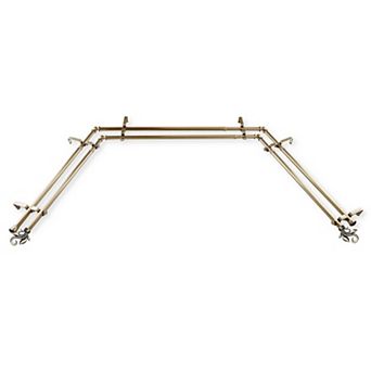 Rod Desyne Delilah 13/16" Bay Window Double Curtain Rod