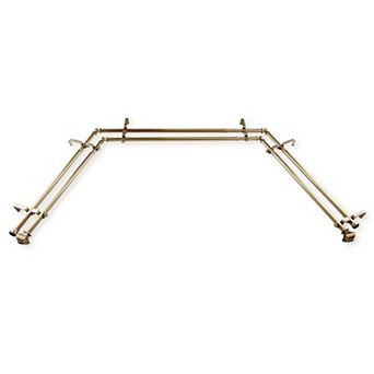 Rod Desyne Marion 13/16" Bay Window Double Curtain Rod