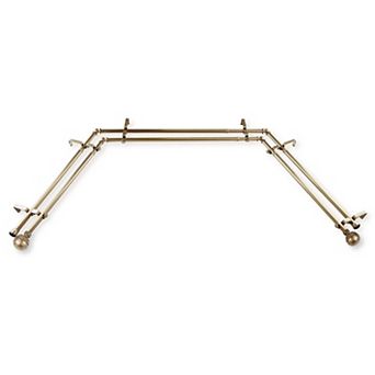 Rod Desyne Poise 13/16" Bay Window Double Curtain Rod