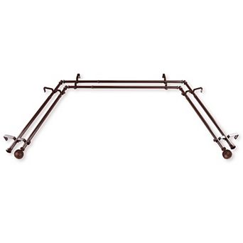 Rod Desyne Poise 13/16" Bay Window Double Curtain Rod