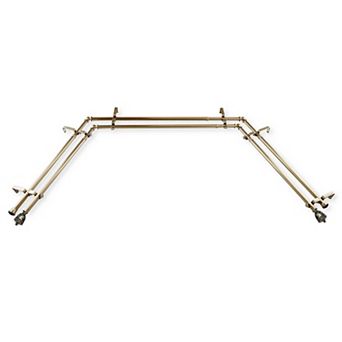 Rod Desyne Arielle 13/16" Bay Window Double Curtain Rod