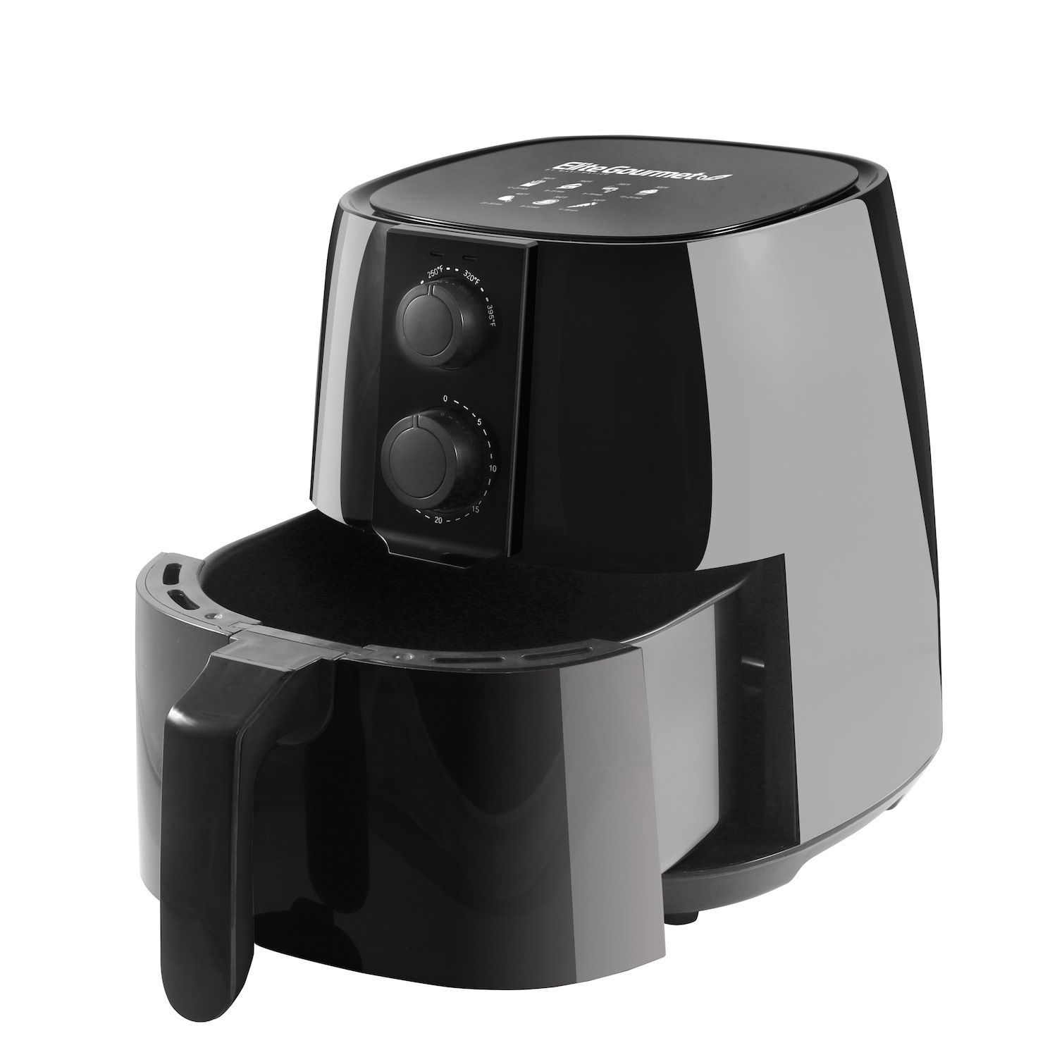 Brentwood Small 1400 Watt 4 Quart Electric Digital Air Fryer with  Temperature Control in Black