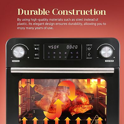 Elite Cuisine 23L Air Fryer Oven with Digital Controls