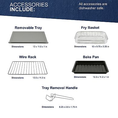 Elite Gourmet Multi-Use 21-Liter Air Fryer Oven