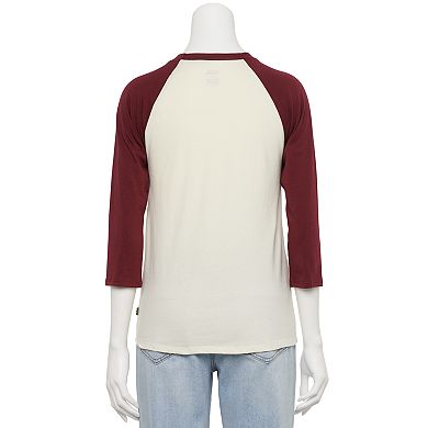 Juniors' Vans Scripts Raglan Tee