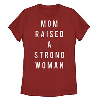 Juniors Strong Woman Raised Tee