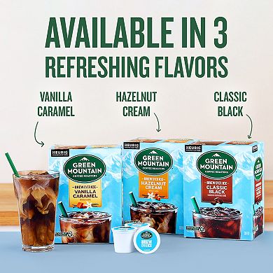 Green Mountain Coffee Roasters ICED Vanilla Caramel, Single Serve Keurig K-Cup Pods, Flavored Iced Coffee, 24 Count