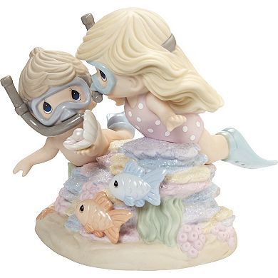 Precious Moments Snorkeling Couple Figurine Table Decor