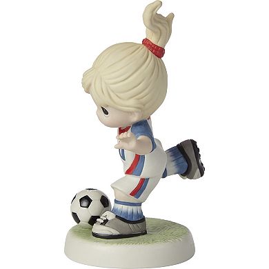 Precious Moments Set Your Goals High Soccer Girl Figurine Table Decor
