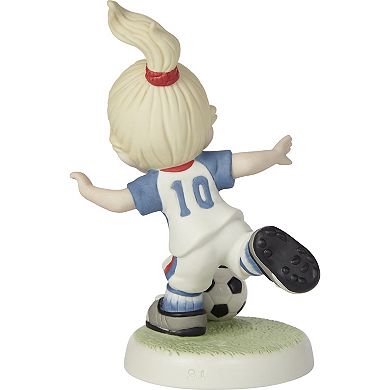 Precious Moments Set Your Goals High Soccer Girl Figurine Table Decor
