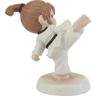 Precious Moments Kick Like A Girl Martial Arts Figurine Table Decor