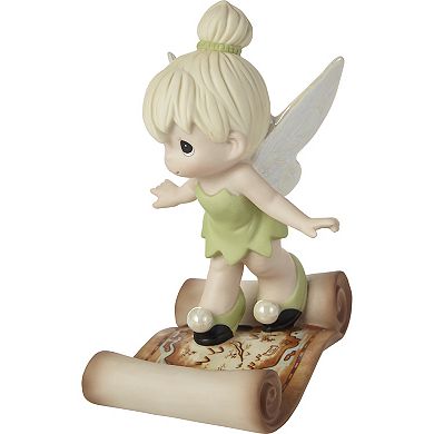 Disney's Peter Pan Tinker Bell Map Figurine Table Decor by Precious Moments