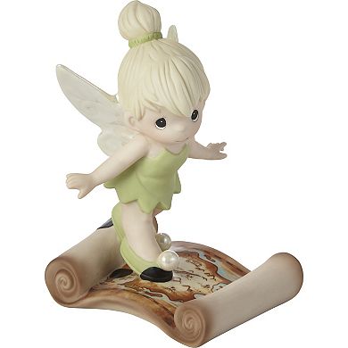Disney's Peter Pan Tinker Bell Map Figurine Table Decor by Precious Moments