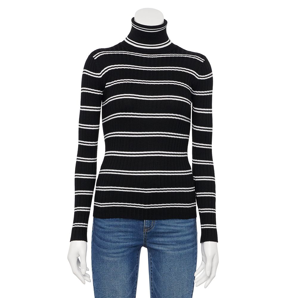 トップス ELECTRIC LOGO TURTLENECK SWEAT SET UP S Women's Nine West Ribbed Turtleneck Sweater