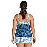 Plus Size Lands' End Tummy Control Surplice Underwire Tankini Top