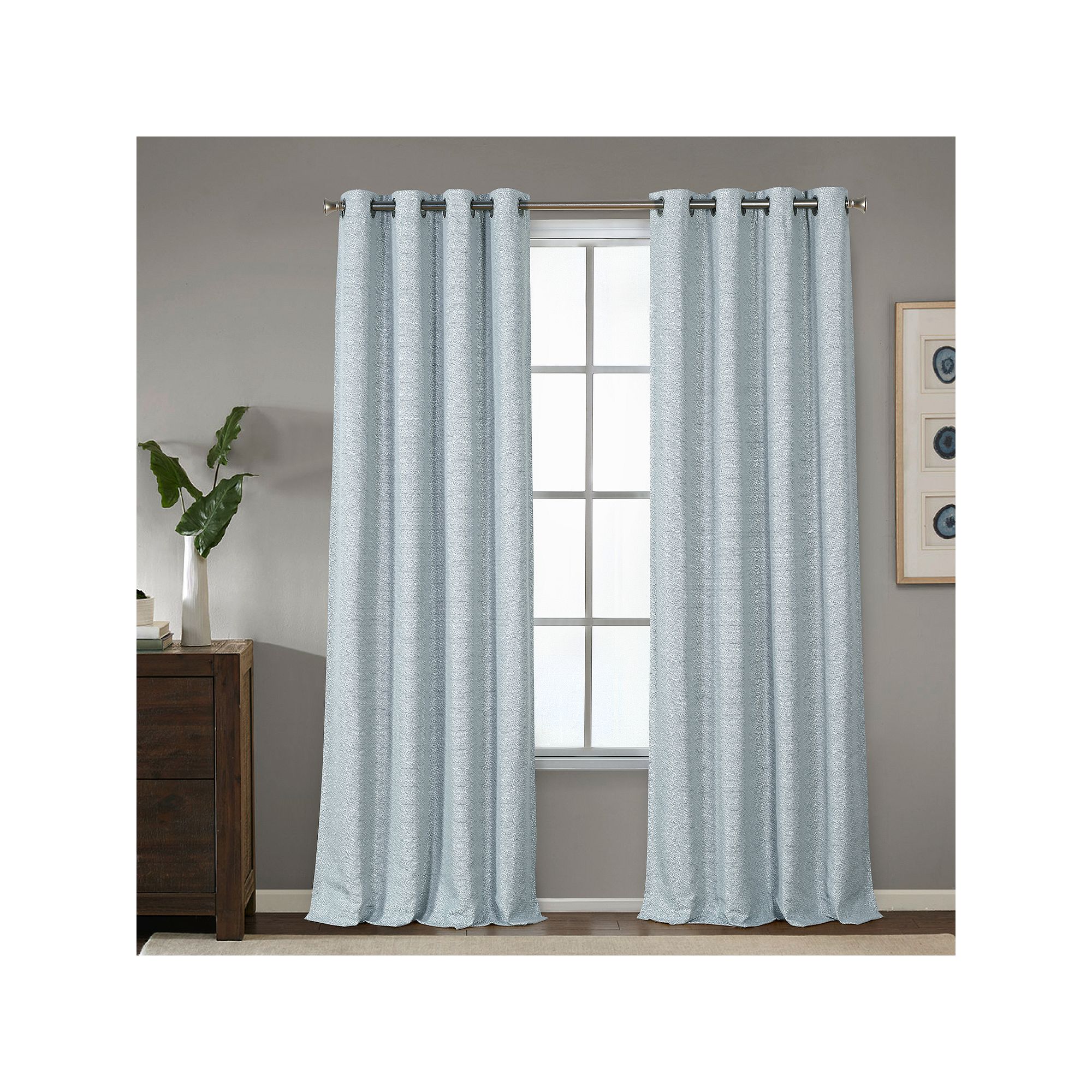 B. Smith Addison Total Blackout Window Curtain, Spa