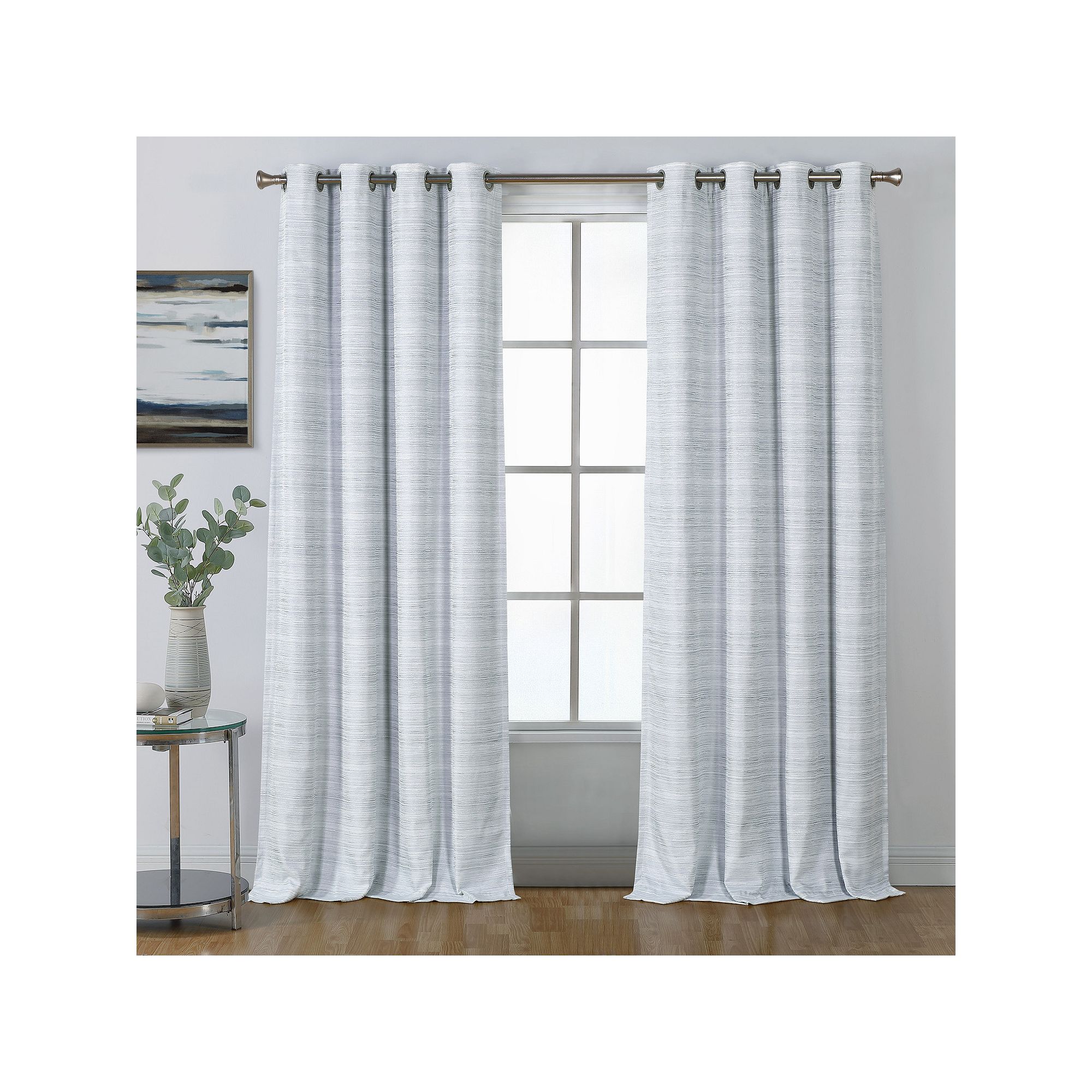 B. Smith Windham Total Blackout Window Curtain, Gray