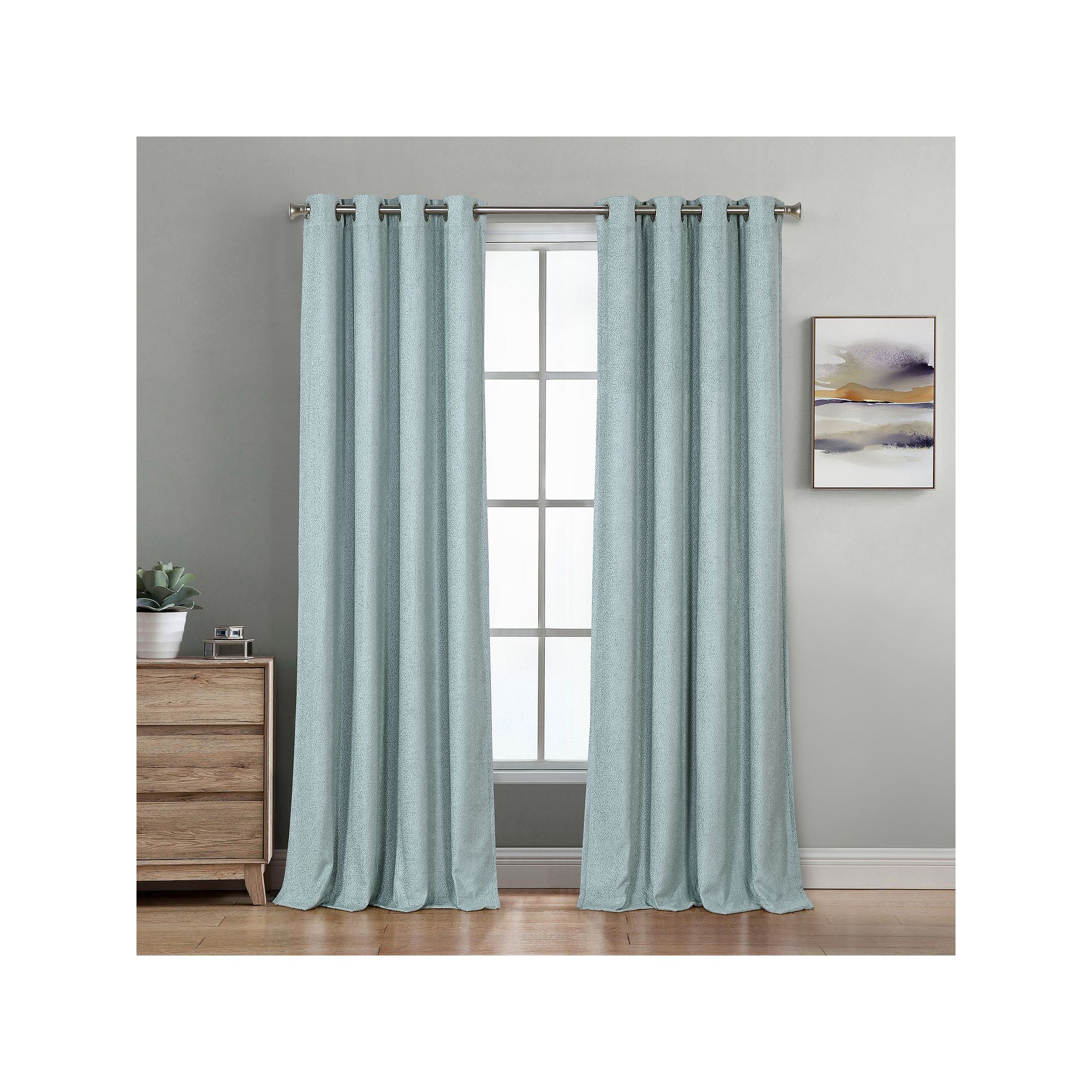 B. Smith Vienne Total Blackout Window Curtain, Spa