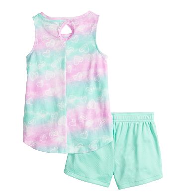 Jumping Beans® Girls 4-12 Active Tank & Mesh Shorts Set