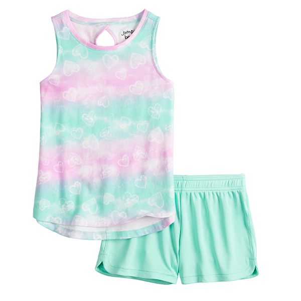 Jumping Beans® Girls 4-12 Active Tank & Mesh Shorts Set