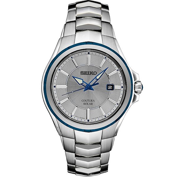 Seiko Coutura Silver Dial Stainless Steel Mens Watch SNE565P9