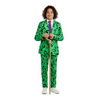Boys 4-16 Suitmeister DC Comics The Riddler Halloween Suit Set
