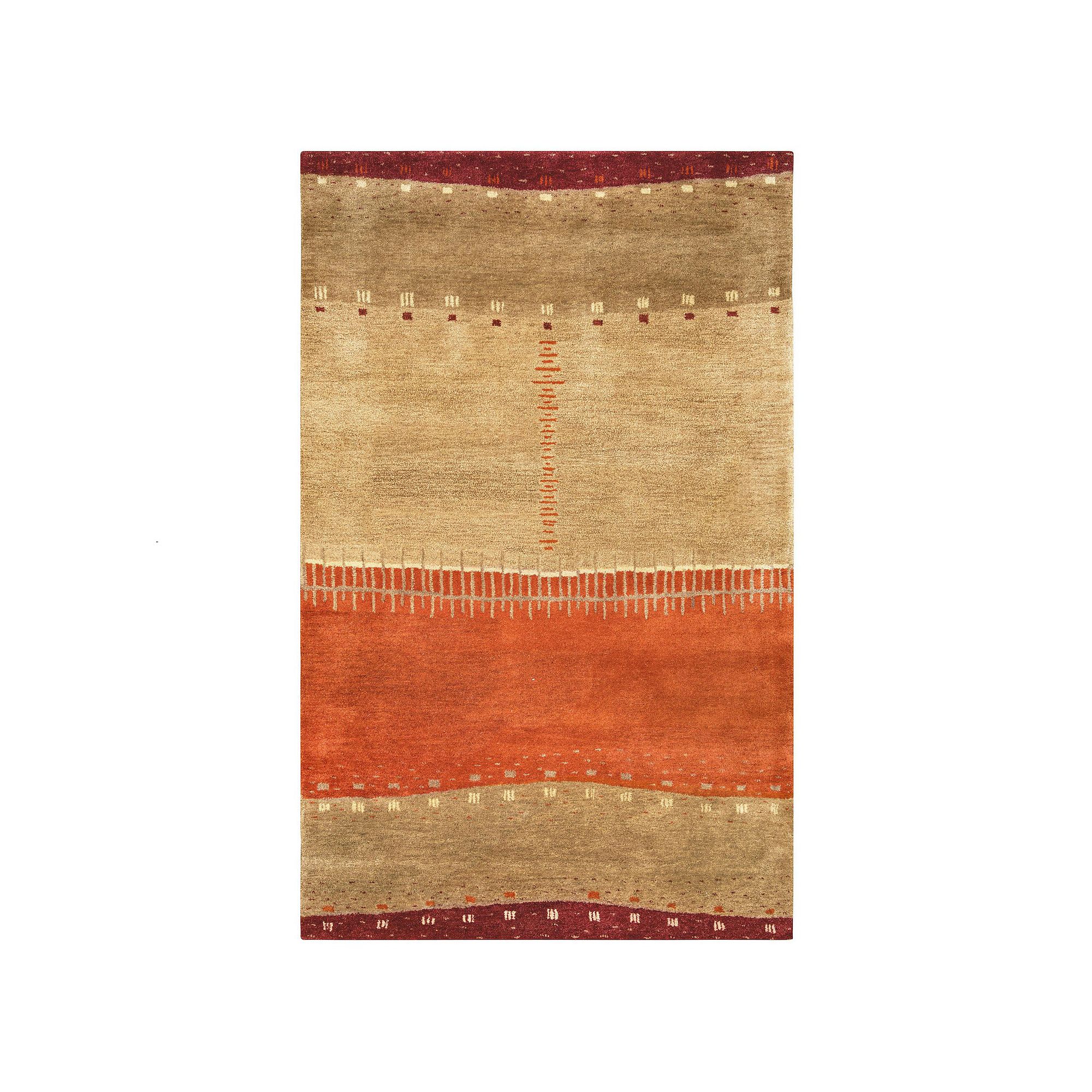 Alora Decor Desert Wool Area rug, Red