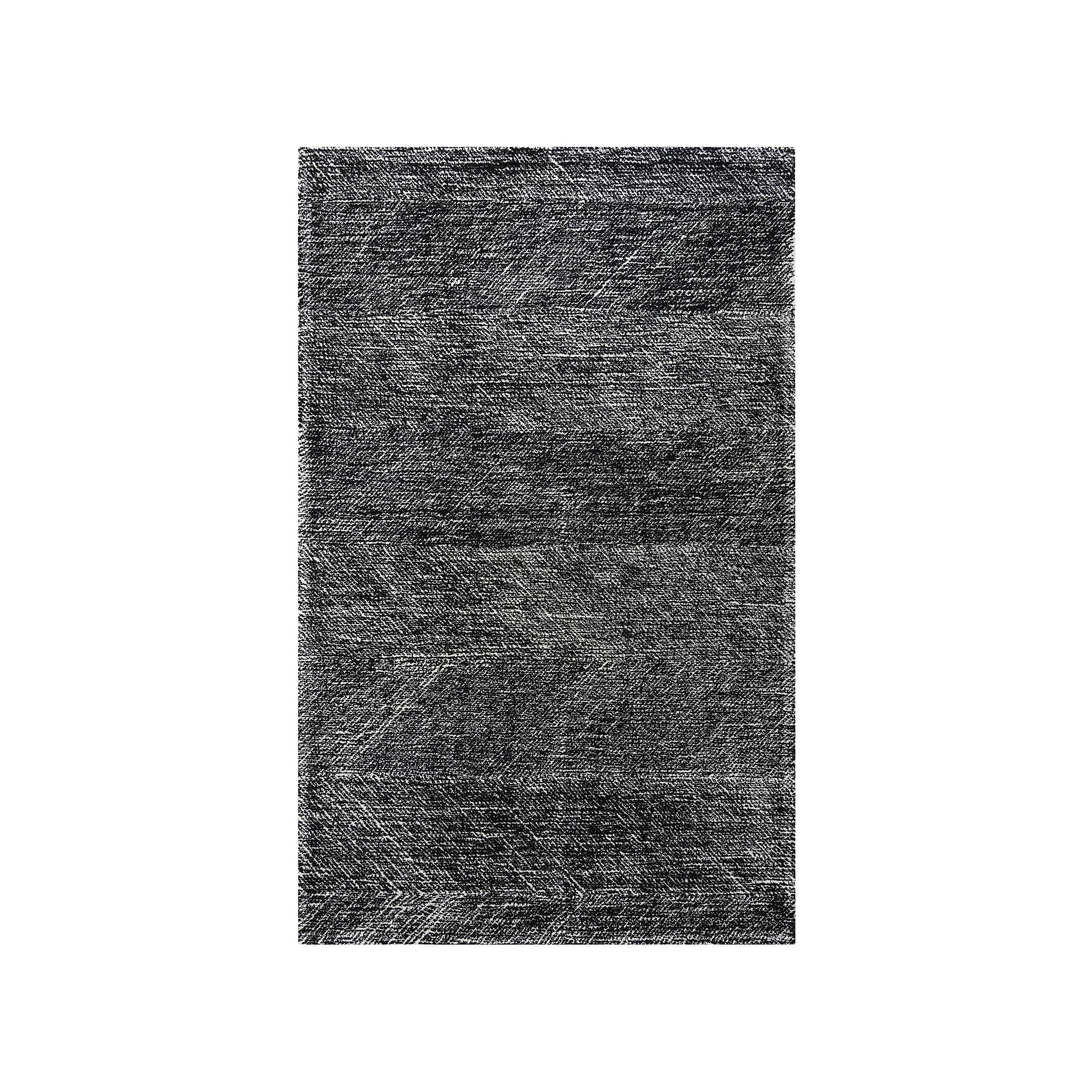Alora Decor Trace Wool Area rug, Black