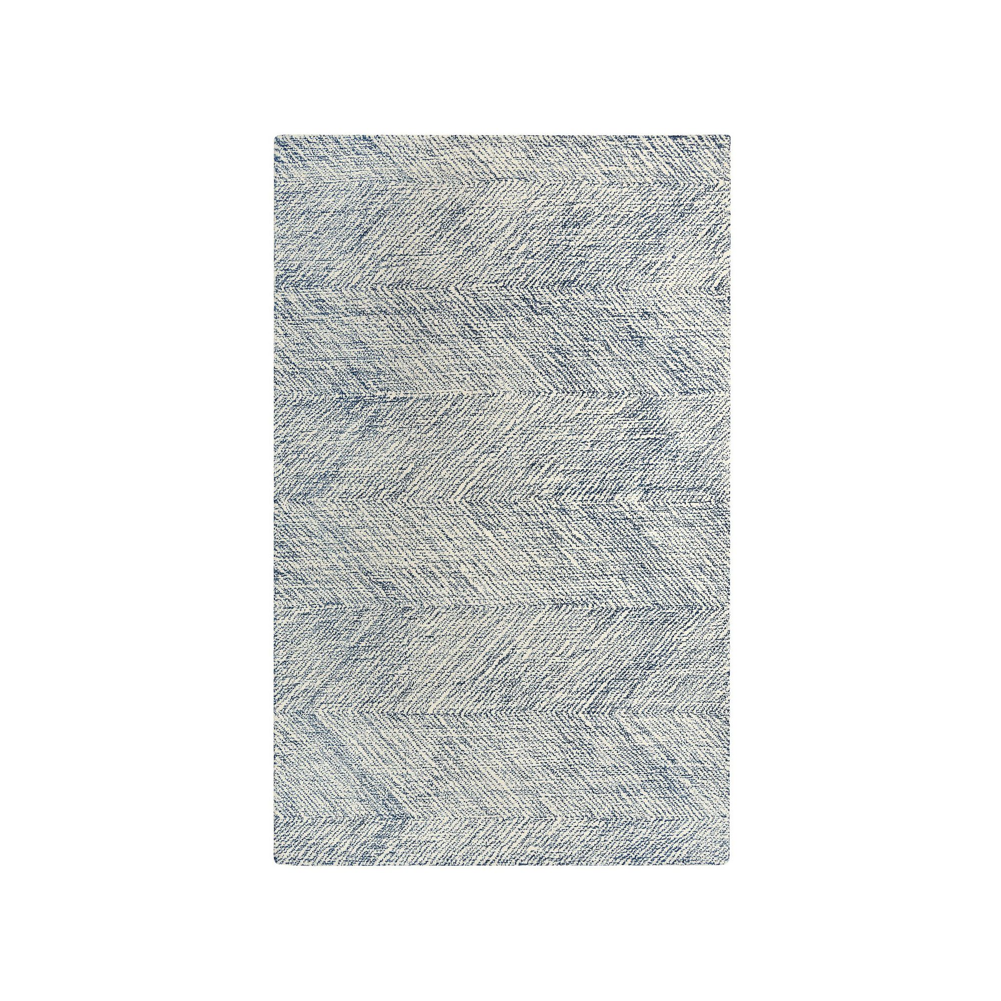 Alora Decor Trace Wool Area rug, Blue