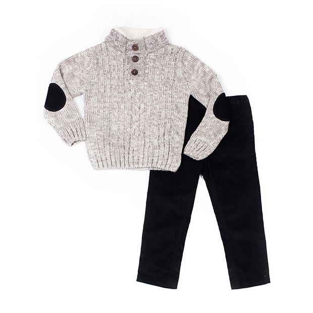 Baby Boy Little Lad 2-Piece Sweater and Corduroy Pants Set