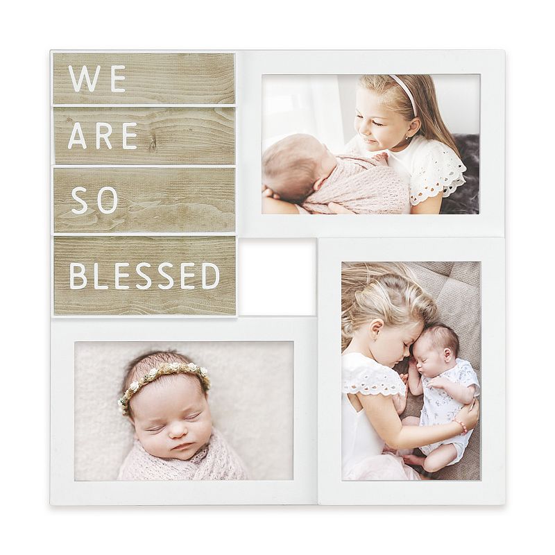 Belle Maison We Are So Blessed Collage Frame, White