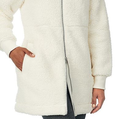 Women's Cuddl Duds Cozy Sherpa Hooded Anorak Jacket