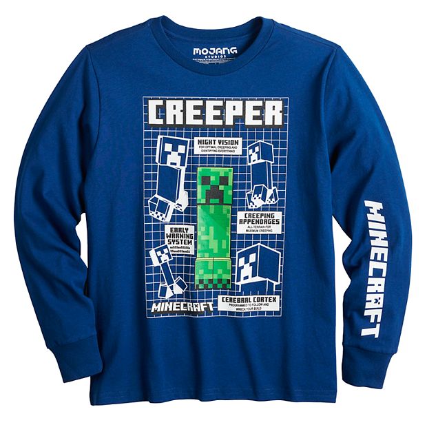 Mojang Minecraft Creeper Icons Cotton Fabric