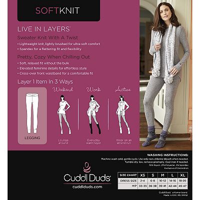 Women's Cuddl Duds® Soft Knit Leggings