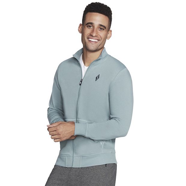 Men's hoodless zippered sweatshirts hotsell