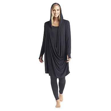 Women's Cuddl Duds® Softwear with Stretch Long Sleeve Hooded Wrap