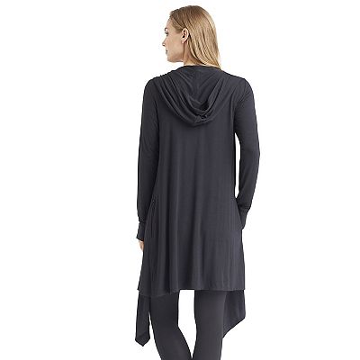 Cuddl duds softwear hooded wrap cardigan on sale