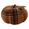 Celebrate Fall Together Large Flannel Pumpkin Table Decor
