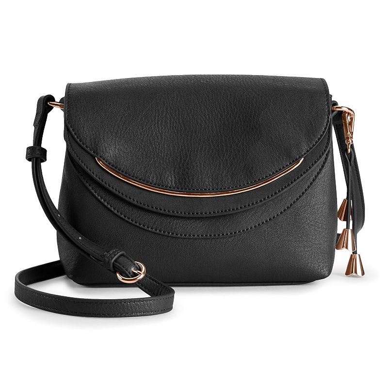 LC Lauren Conrad Blair Crossbody Bag, Black