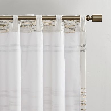 INK+IVY Nea Cotton Light Filtering Printed Window Curtain