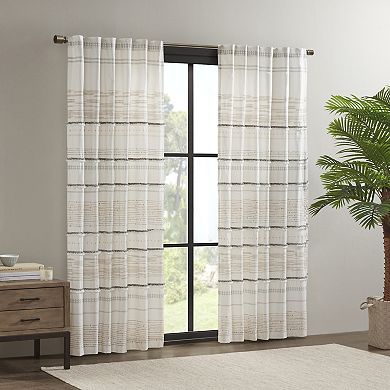 INK+IVY Nea Cotton Light Filtering Printed Window Curtain