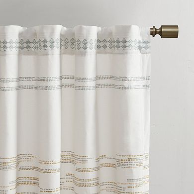 INK+IVY Nea Cotton Light Filtering Printed Window Curtain