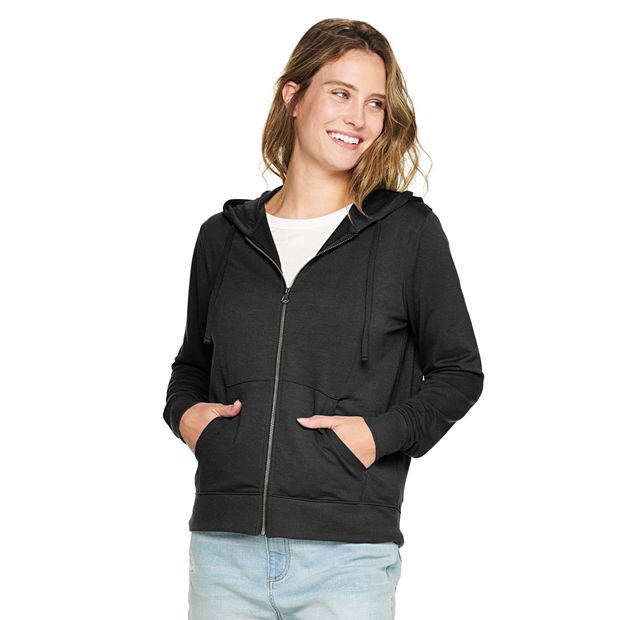 Kohls womens zip up hot sale hoodie