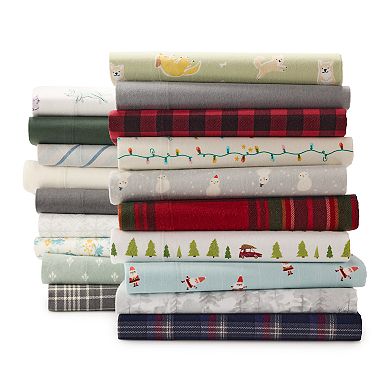 Cuddl Duds Flannel Sheet Set with Pillowcases