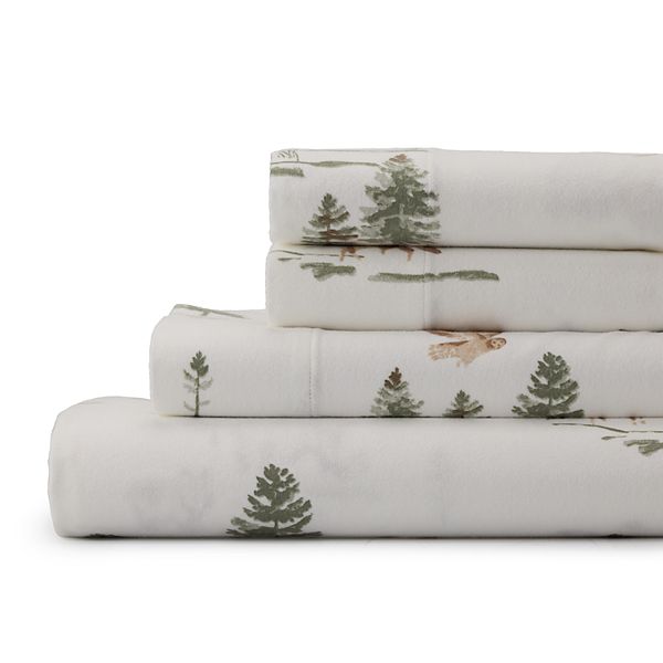 Cuddl Duds® Flannel Sheet Set or Pillowcases - Painted Landscape (FULL SET)