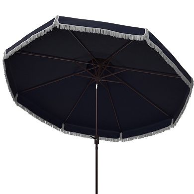 Safavieh Milan Fringe Double Top Crank Umbrella