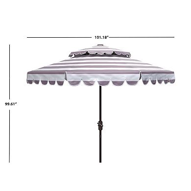 Safavieh Vienna Double Top Crank Umbrella