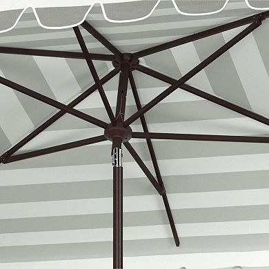 Safavieh Vienna Rectangular Scallop Crank Umbrella