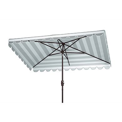 Safavieh Vienna Rectangular Scallop Crank Umbrella